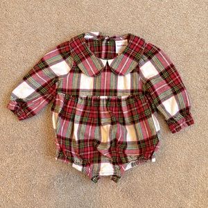 Hanna Andersson flannel plaid bodysuit